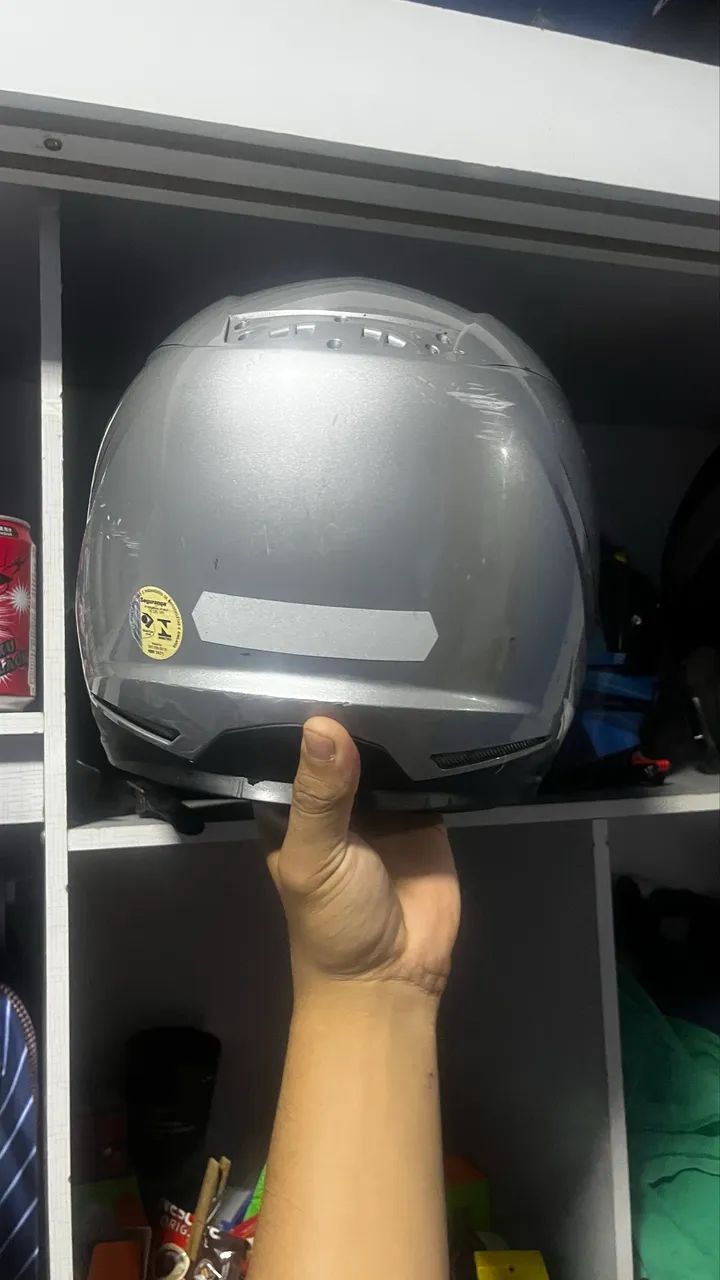 Capacete taurus vintage com intercomunicador  - Foto 4