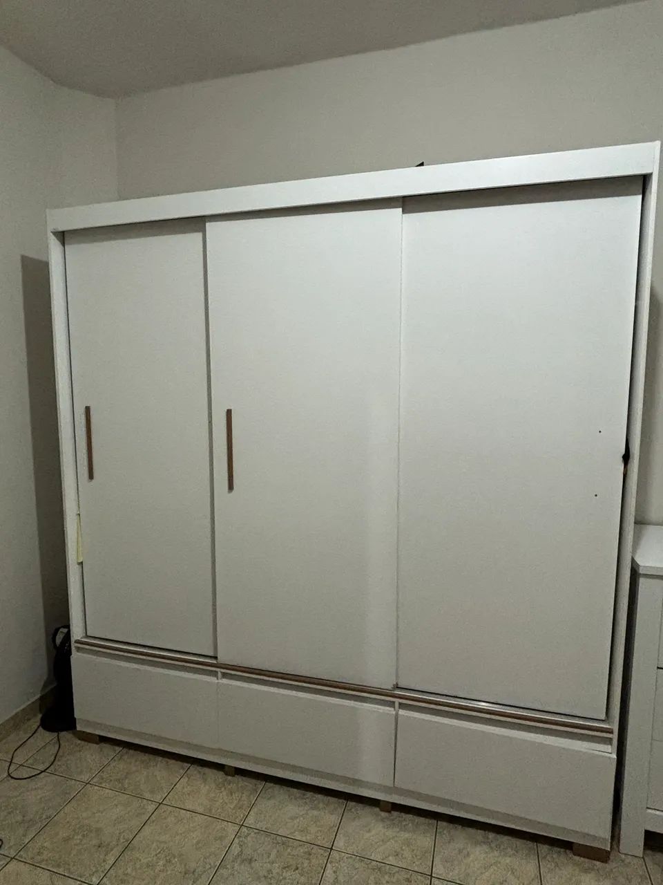 Doação guarda roupa casal branco  - Foto 3
