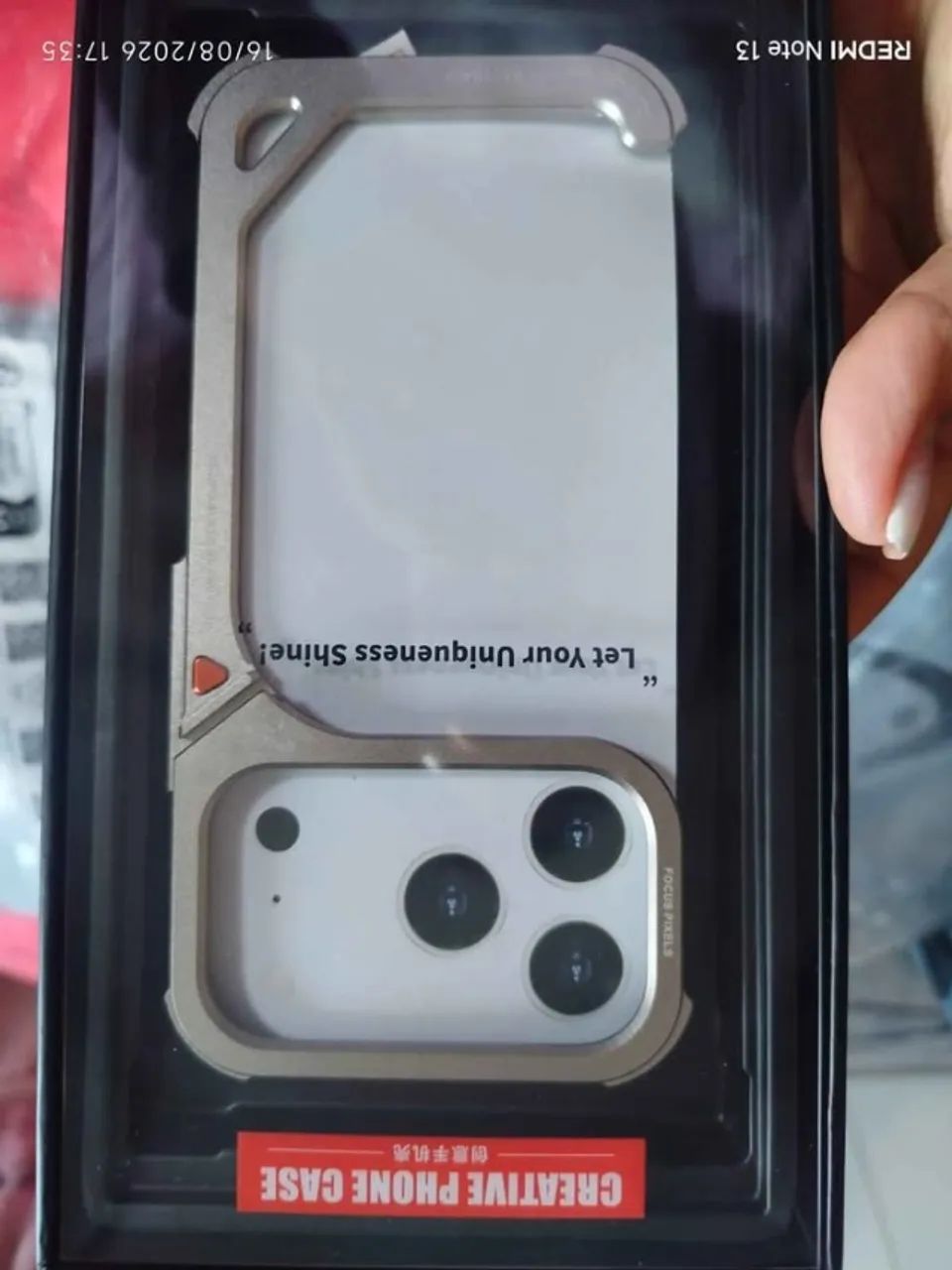 Capa de alumínio iPhone 17 Pro