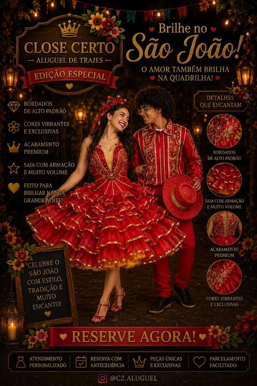 Aluguel roupa junina (são João) - Foto 3