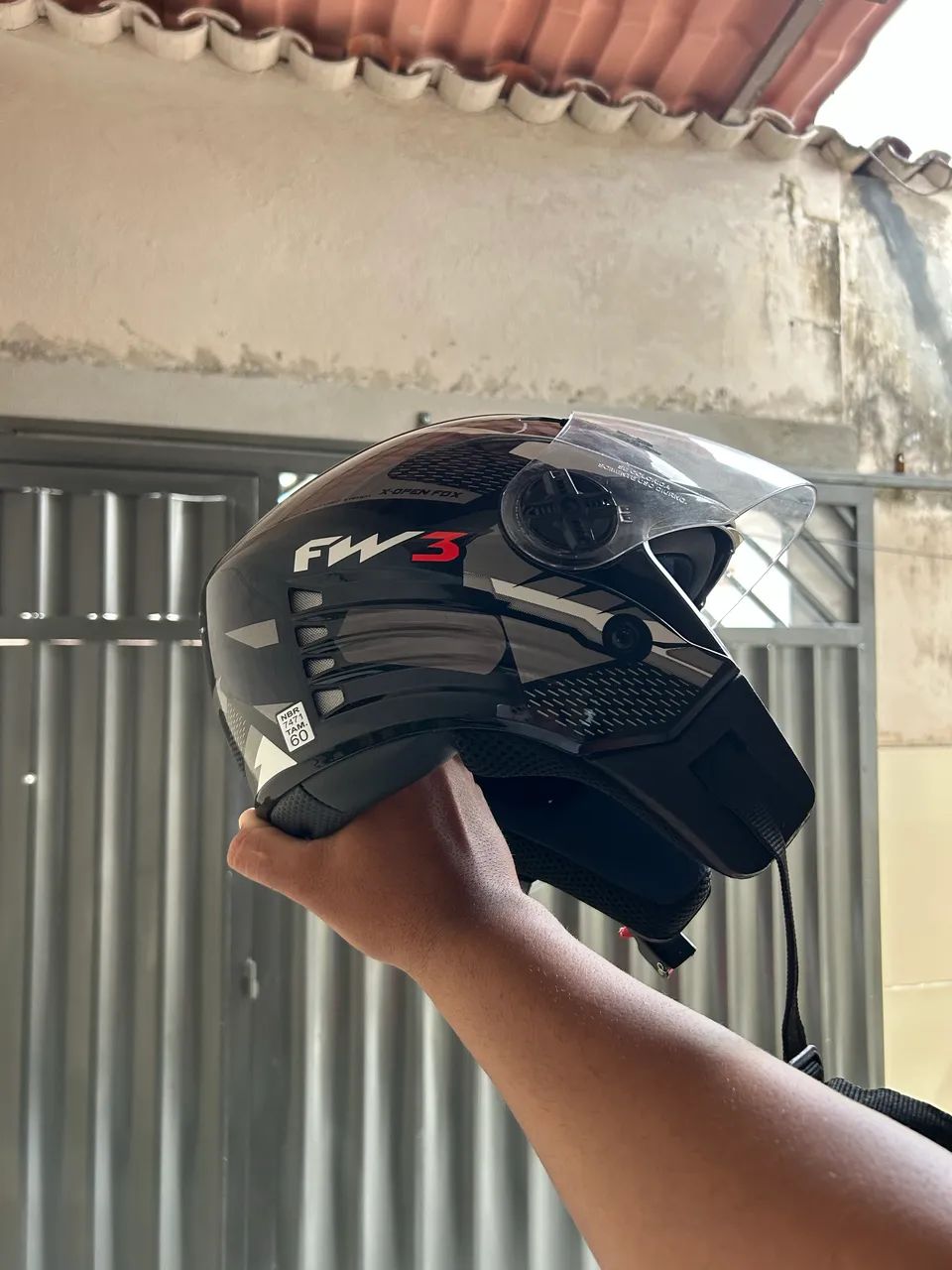 Capacete Fw3 N60 com Óculos - Foto 3