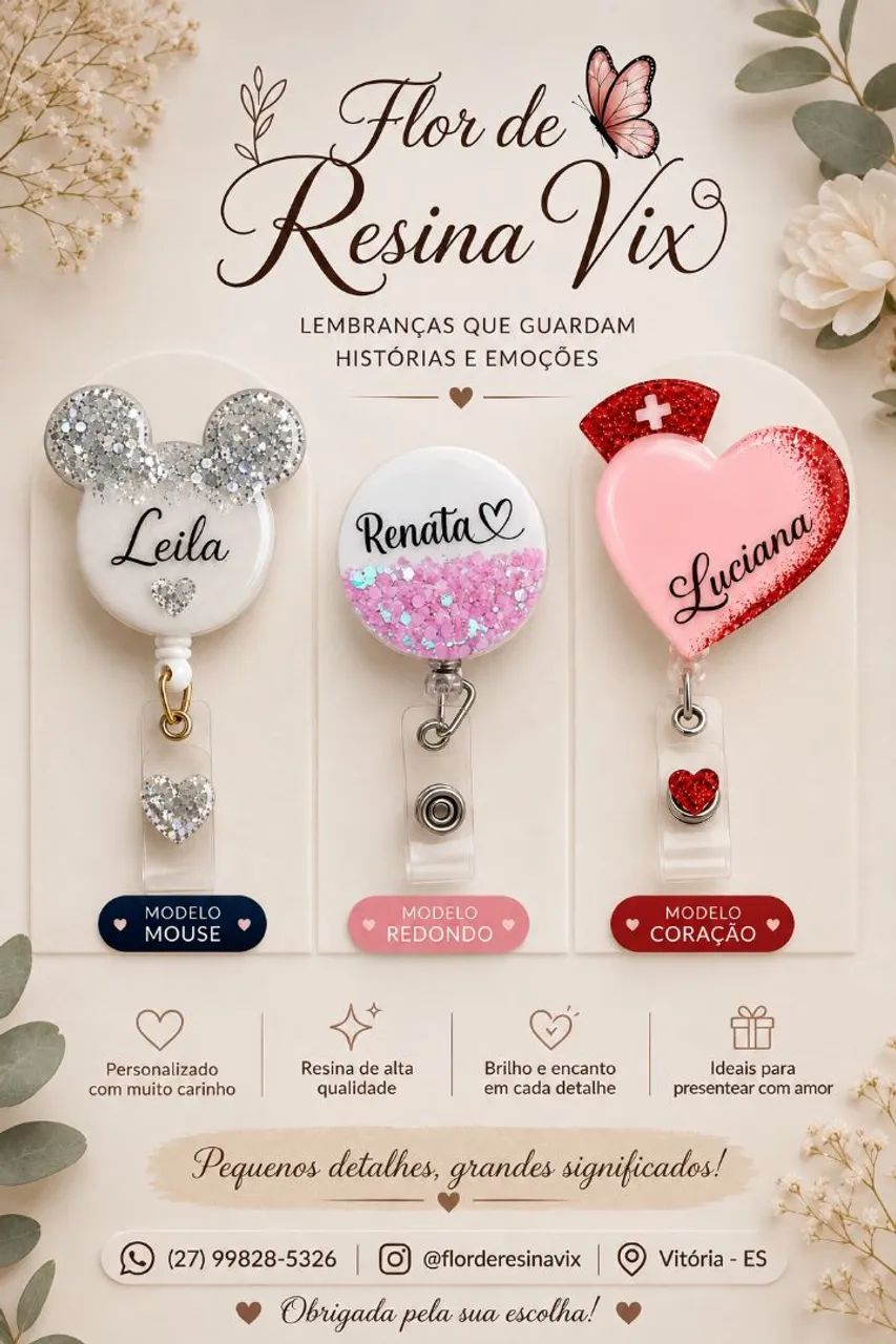 Crachá Personalizado em Resina