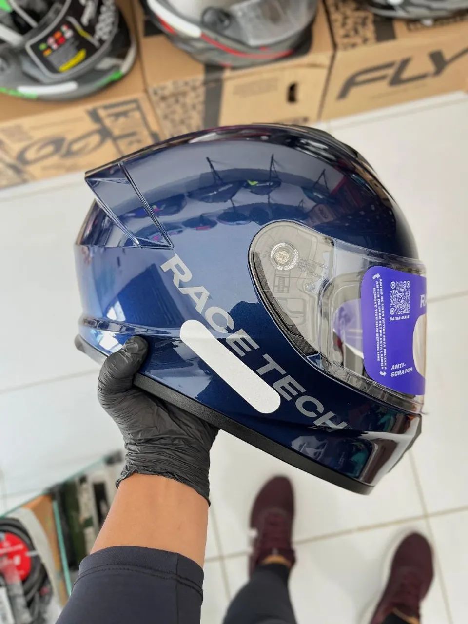 Capacete Race Tech Hit - Foto 2