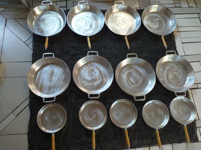 Frigideiras de alumínio batidos apartir 50