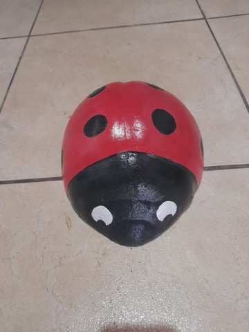 Joaninha em cimento para decoração  - Foto 3