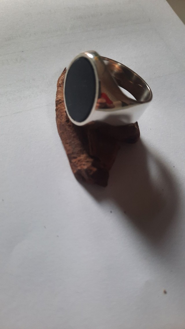 Anel oval de prata  - Foto 2