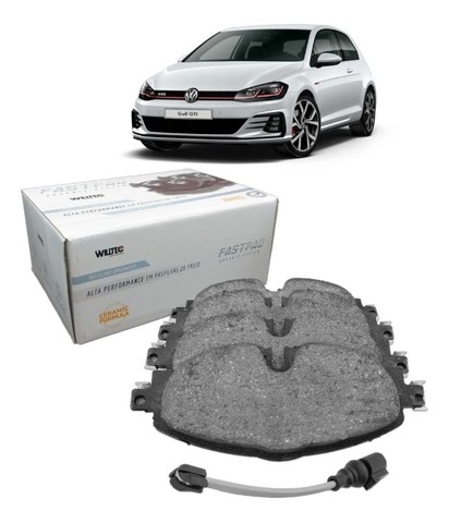 Pastilha Freio Cerâmica Dianteira Volkswagen Golf Gti Tsi 2014 à 2018 C/ Sensor Premium