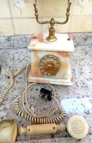 Telefone Vintage- Mármore Original, Década De ?70 - Foto 4