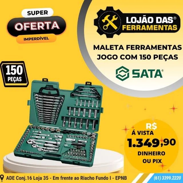 Jogo de Ferramentas com 150 Peças - SATA-ST09510L