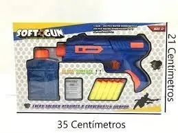 Lançador Nerf Pistola Lança Dardos E Bolinhas Gel Soft Gun - 400