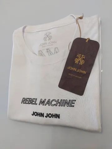 Camiseta John John Label Branca - Compre Agora