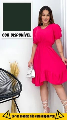 Kit 3 vestidos curtos liso estampas bolinha (Solicite nosso catálogo)  - Foto 4