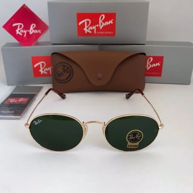Óculos Ray Ban Oval Style G15 Lentes de cristal - Foto 3