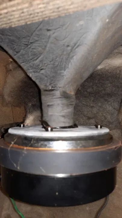 Caixa Leacs Profissional Passiva 750W RMS falante 15" Corneta Titanium usada - Foto 4