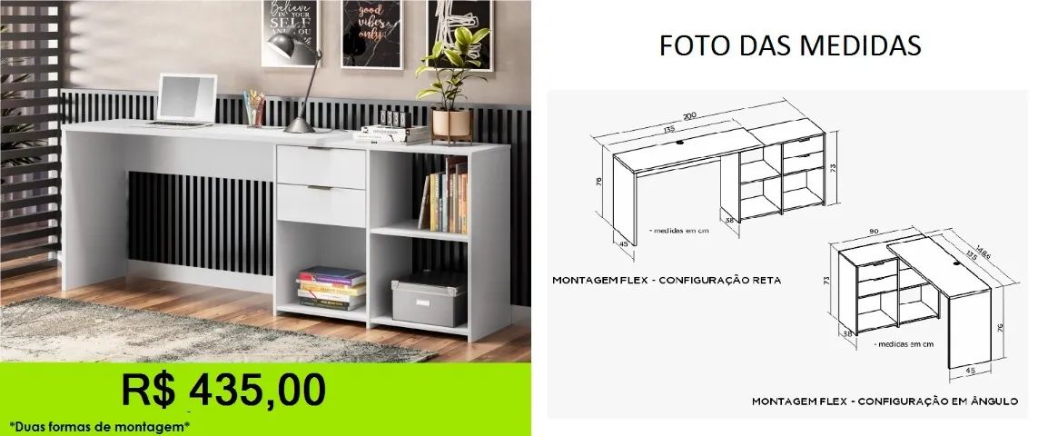 Escrivaninha - produto a pronta entrega - aproveite  - Foto 5