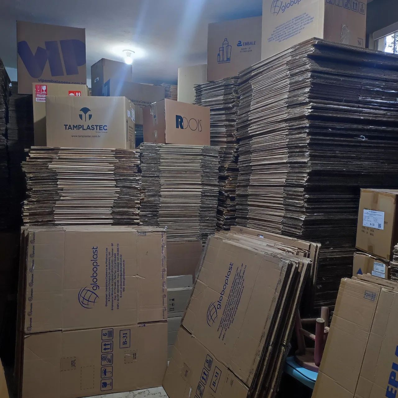 Caixas de papelão 