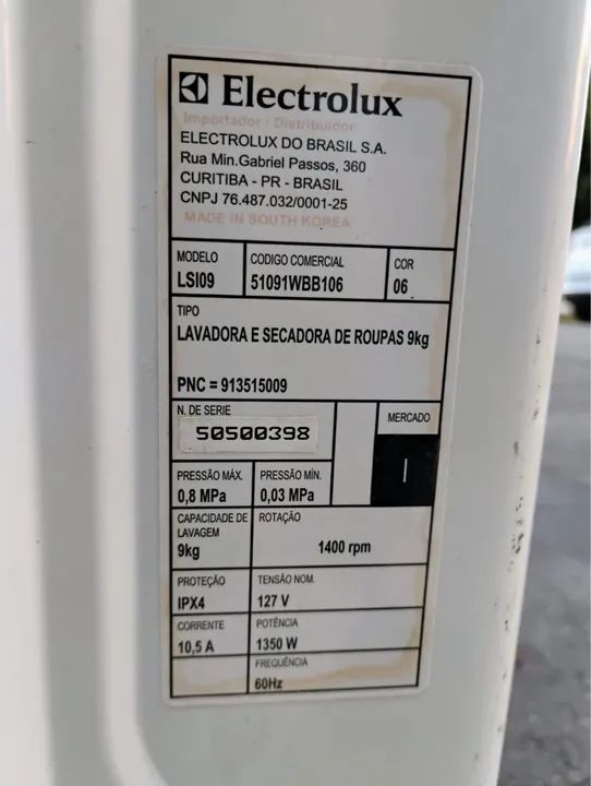 Lava e seca Eletrolux  - Foto 4