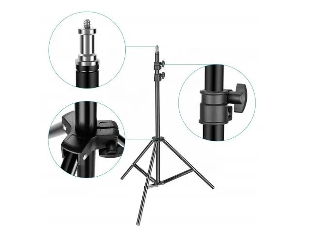 Tripé Para Câmeras e Celular Com 2 Metros De Altura  - Foto 2