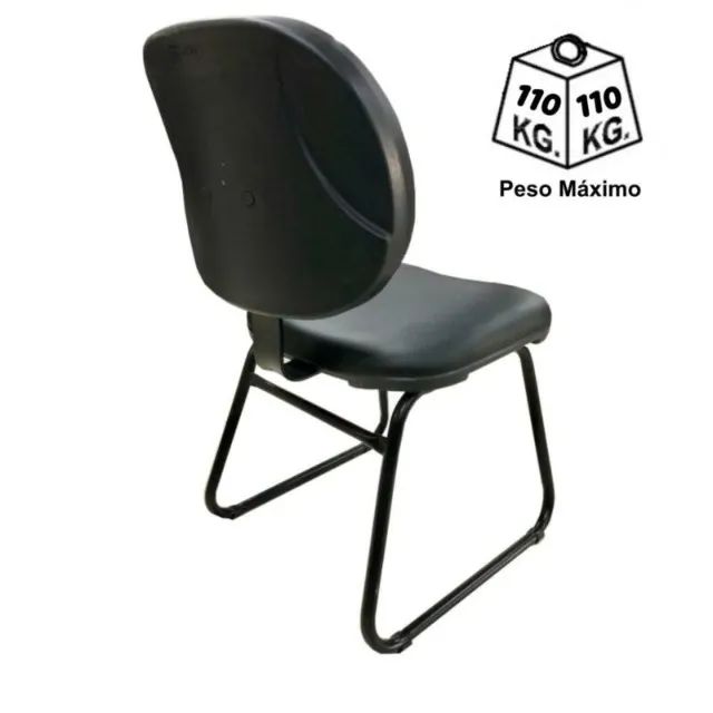 Cadeira Executiva LISA Base Trapézio Cor Preta Conforto Ergonômico Modelo 31030 - Foto 3