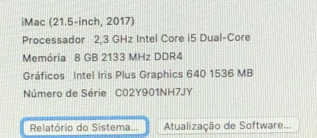  iMac 21,5 2017 8GB de RAM 250GB SSD - Foto 2