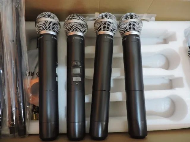 Kit de Microfone sem fio com 4 Microfones completos | Phenyx Pro PTU 7000 - Foto 5