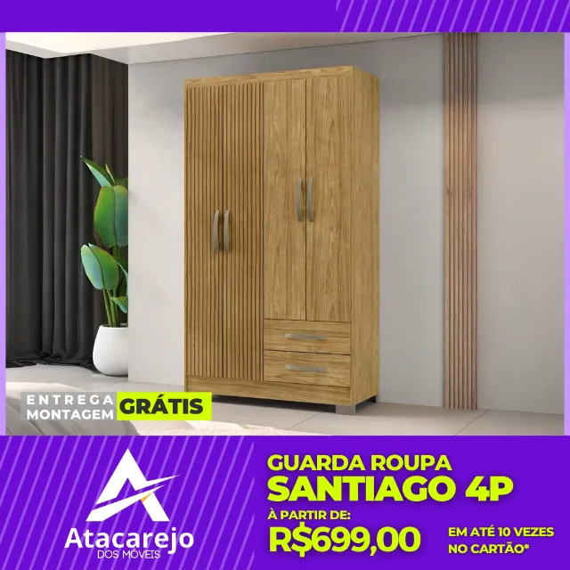 Guarda Roupa Solteiro Entrega e Montagem Gratis