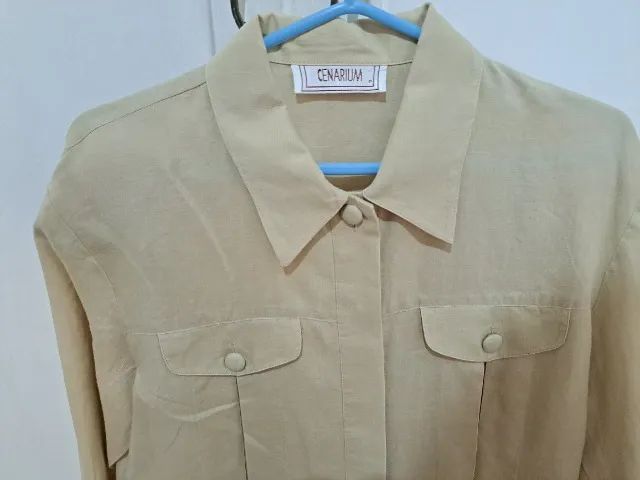 Blusa- Camisa feminina Linho - Foto 4