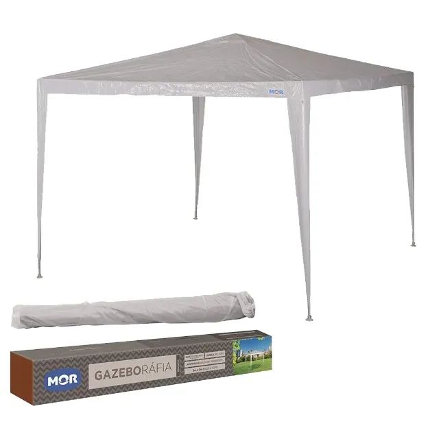 TENDA GAZEBO RAFIA BRANCO 3X3M MOR