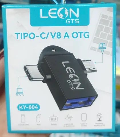 Cabo Adaptador OTG USB/Tipo-C/V8