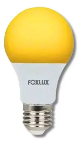 Lâmpada Led Bulbo Colorida Amarelo 7w E27 Bivolt Foxlux - Foto 2