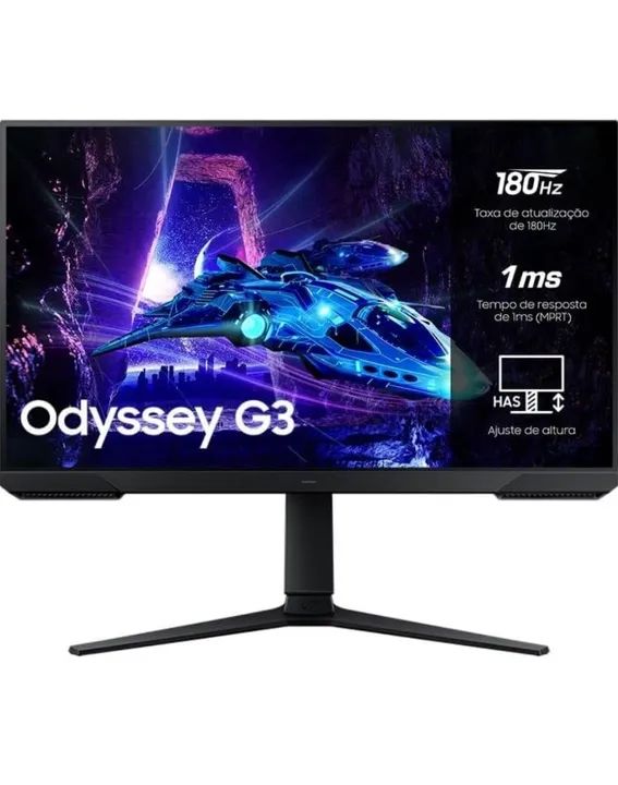 Monitor Samsung Odyssey G3" 27 POLEGADAS 180HZ NOVO LACRADO