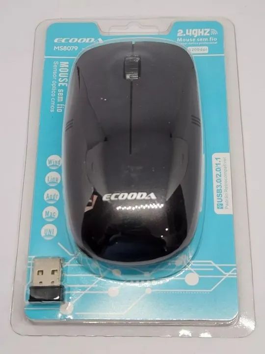 Mouse Óptico Sem Fio - Novo