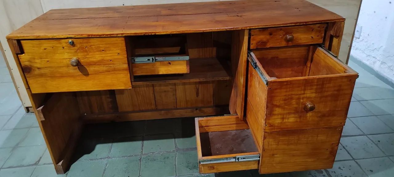 Balcão Escrivaninha de Madeira - Foto 2