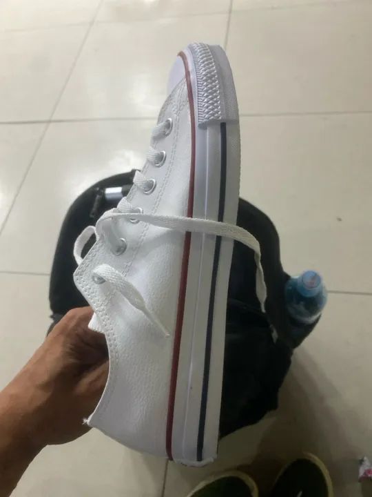 All Star branco couro NOVO - Foto 2