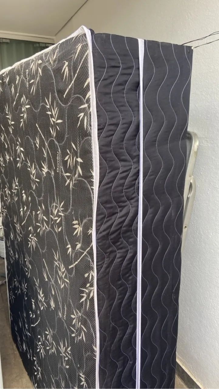 CAMA BOX COM COLCHÃO FIXO CASAL - Foto 3