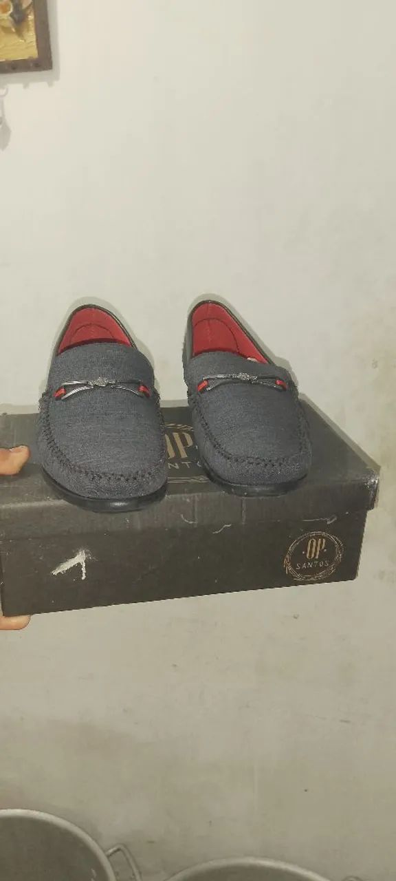 Sapatos OP Santos Cinza Elegantes