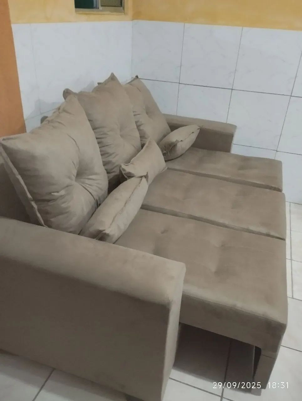 Sofá 2 metros retráteis com frete  - Foto 5