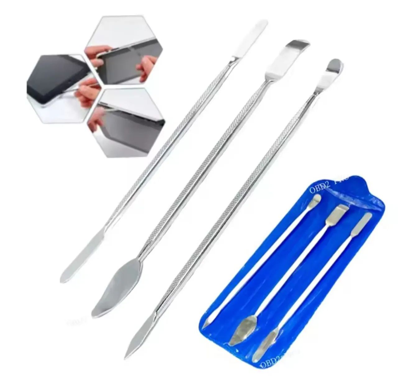 Kit 3 Espátulas Ferramenta Abertura Celular Tablet Notebook