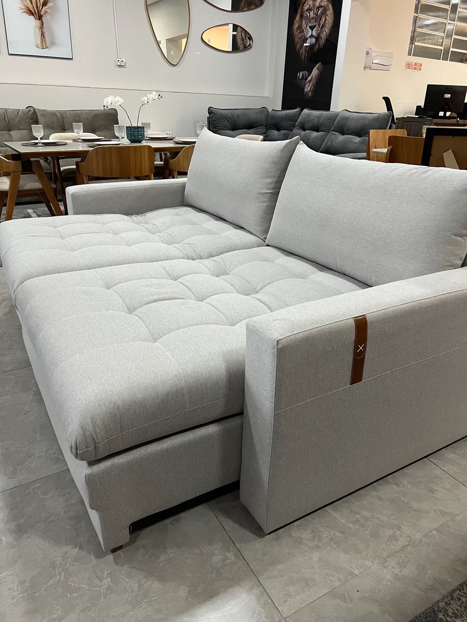 Sofá Cama Caixa Zero Molas Ensacadas 18X SEM JUROS + FRETE GRÁTIS 
