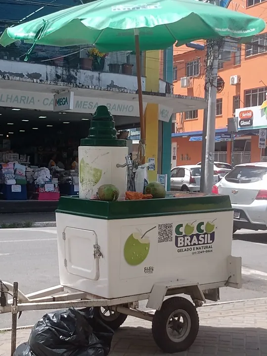 Carretinha para água de coco