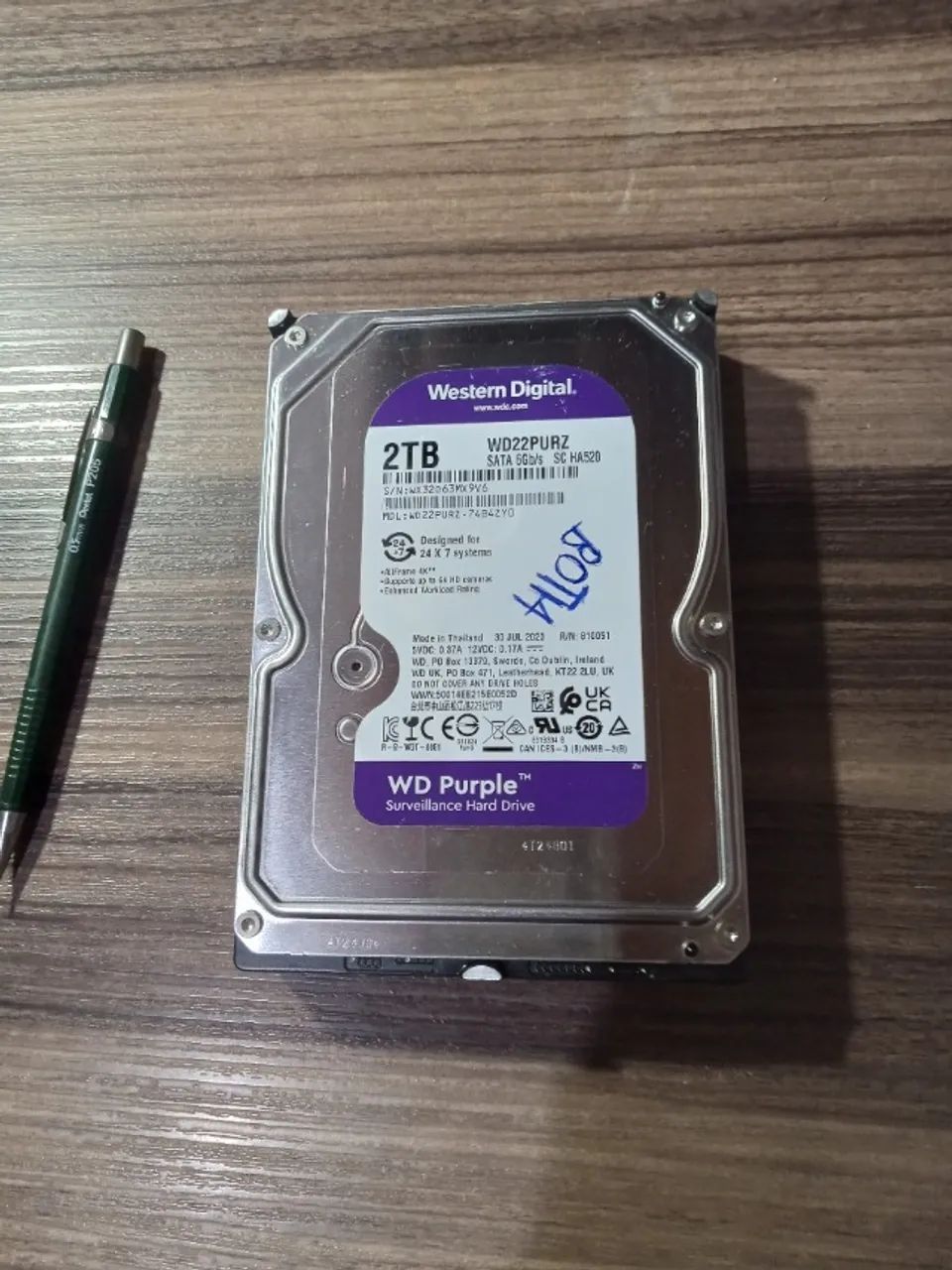 HD para vigilância 2 tb Purple