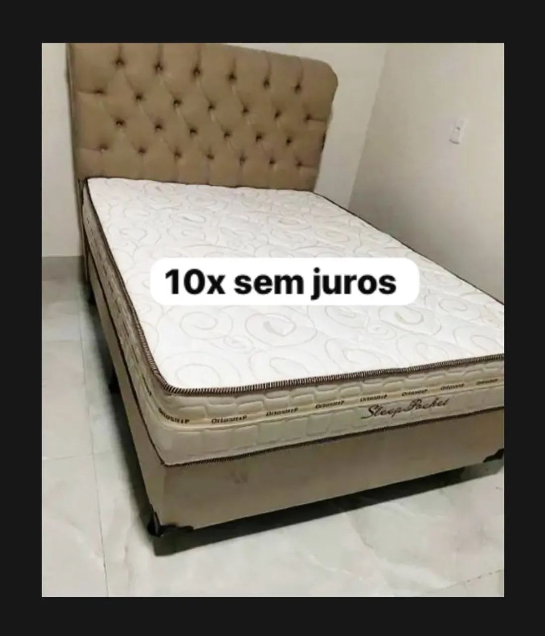 Cama box colchão e base Nova 
