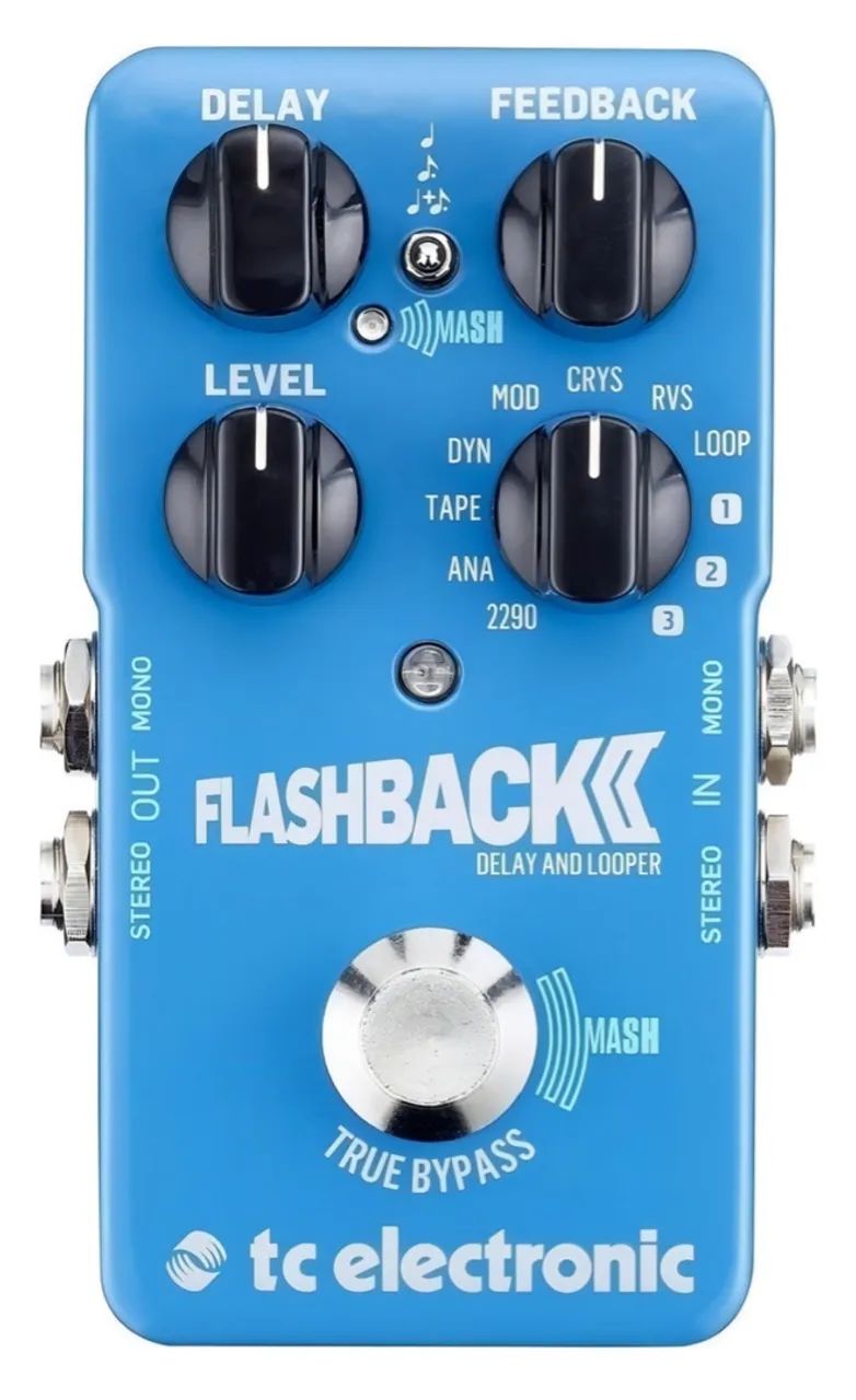 Pedal de Delay e Looper TC Electronic Flashback