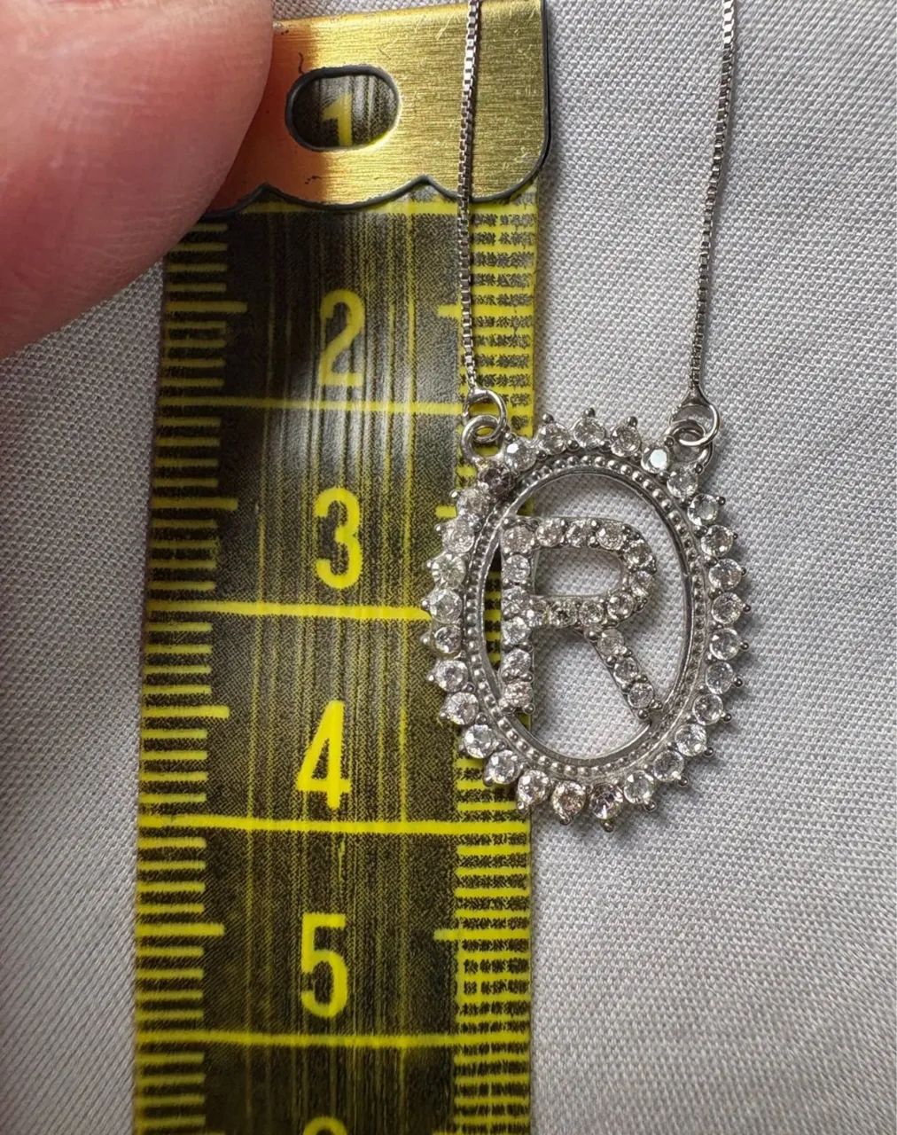 Colar de ouro 18k com letra  - Foto 3