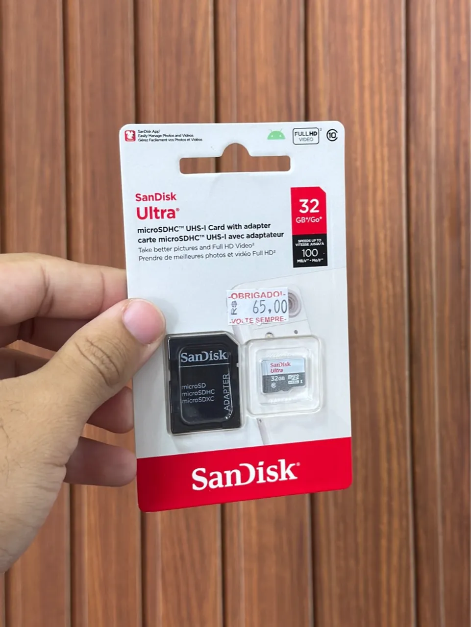 32GB SANDISK CARTÃO DE MEMÓRIA SD CARD