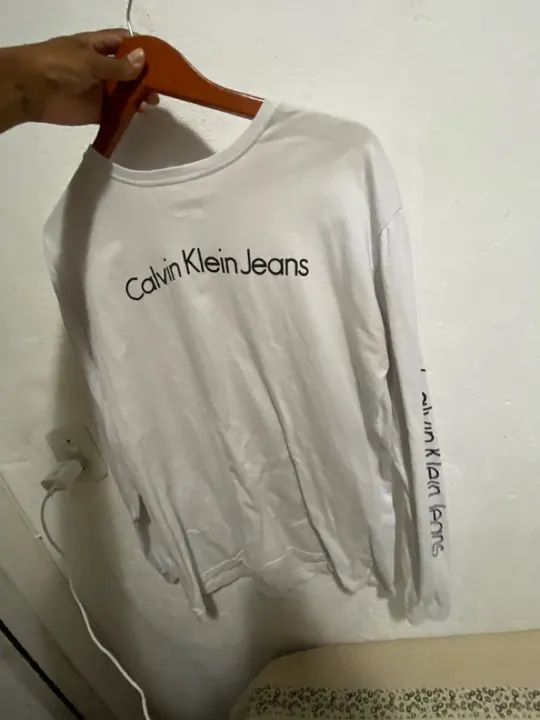 Camiseta Calvin Klein Jeans Branca - Tamanho M
