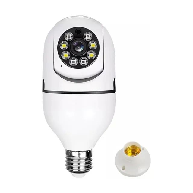 Câmera IP WiFi 360° Estilo Lâmpada - Segurança para Casa e Escritório - Foto 4