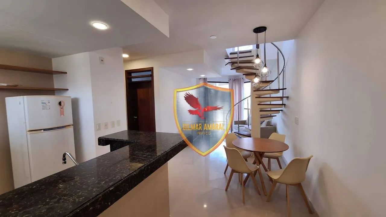 Cobertura com 1 dormitório para alugar, 115 m² por R$ 3.200,00/mês - Búzios - Nísia Flores - Foto 4