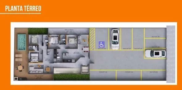 Coberturas duplex e Apto térreo, 2 quartos, elevador e piscina, nos Bancários. - Foto 5