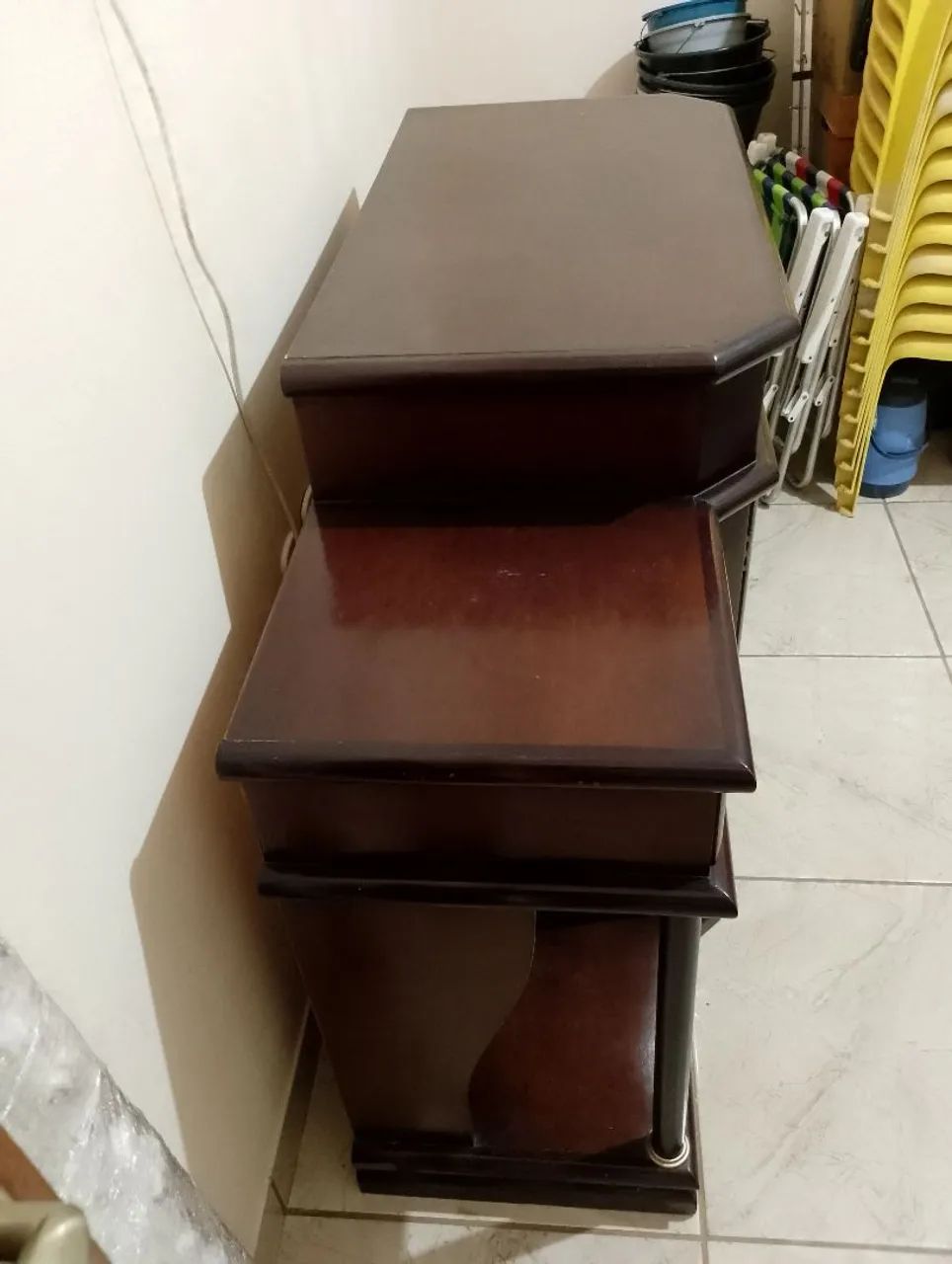 Rack de Madeira com Detalhes em Palha - Foto 4